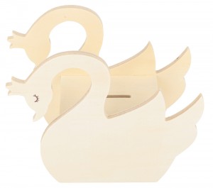 Tirelire cygne 14,5x15x6 cm - Artemio