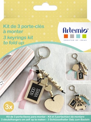 Kit 3 porte-clés merci - Artemio