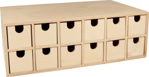 Calendrier de l'Avent rectangle 33,5x11,5x20,5 cm - Artemio