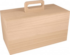Boite de rangement 30x20,5x15 cm - bois - Artemio