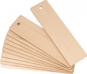 10 marque-pages 18x5 cm - bois - Artemio