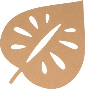 Silhouet blad 19,5x25 cm MDF - Silhwood
