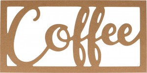 Silhouet Coffee 28,7x14,2 cm - MDF- Silhwood