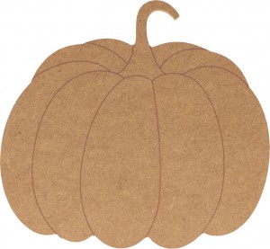 Silhouet pompoen 14x15 cm - MDF - Silhwood