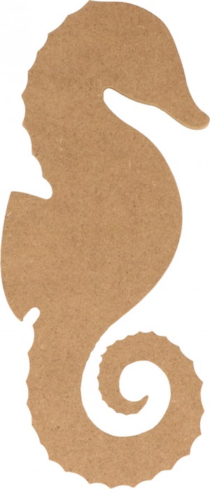 Silhouet zeepaard 10x15 cm - MDF - Silhwood