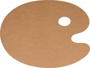 Silhouet verfpalet 15x20 cm - MDF - Silhwood