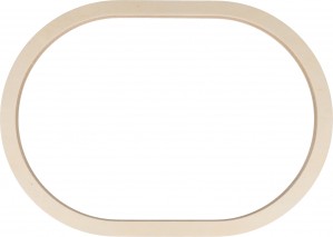 Ovaal houten silhouet - 31x22 cm - Artemio
