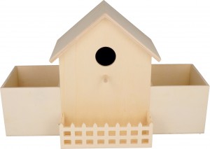 Houten nestkastje 38,5x23,8 cm -  Artemio