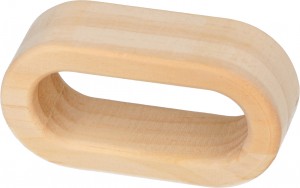 6 houten servetringen 4,5 cm - Artemio