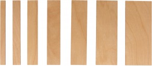 7 entretoises rectangles en bois macramé - Artemio