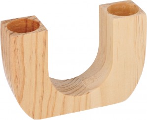 Houten kaarsenhouder10,5x7,5 cm - Artemio