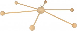 Mobile en bois 36 cm - Artemio