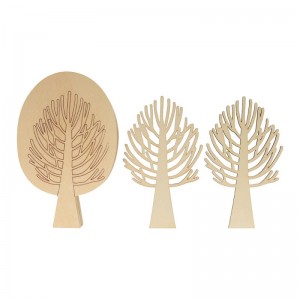3 houten silhouetten bomen - Artemio