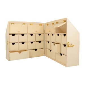 Adventskalender huis 25,5x24x15 cm - Artemio