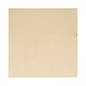 4 vierkante onderzetters 9.5x9.5cm - hout - Artemio