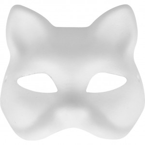 Masque carton chat 18x17 cm - Artemio