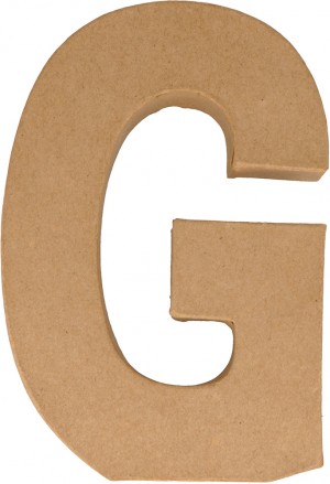Letter G papier maché 15 cm - Artemio