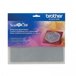 2 zilveren metallic vellen - 20x15,5 cm - ScanNCut - Brother