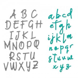 Thinlits die alphabet - Sizzix