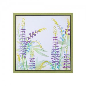 Layered stencil wildflower - Sizzix