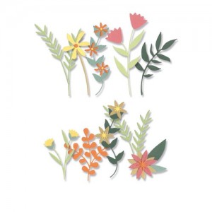 Thinlits die boho bouquet - Sizzix