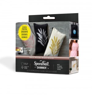 Starter set shimmer fabric screen printing -Speedball