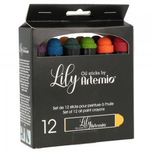 12 Stick Lily Primary peinture à l'huile - Artemio
