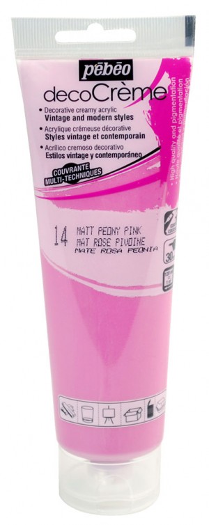 Verf pioenroze - acryl mat - 120 ml - Pébéo