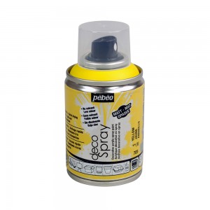Verf geel- acryli mat in spuitbus - 100 ml - Pébéo