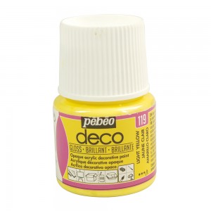 Verf lichtgeel - acryl glanzend - 45 ml - Pébéo