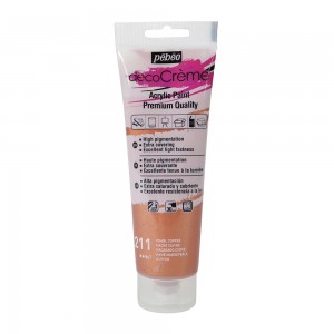Verf koper - acryl parelmoer - 120 ml - Pébéo