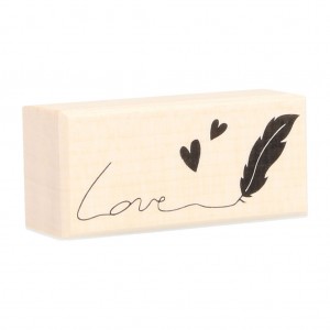 Stempel love 26x57 mm - hout - Artemio