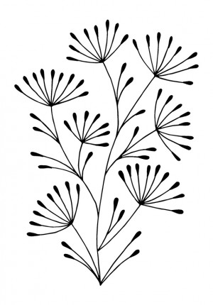 Stempel bloemen 37x53 mm  - Artemio