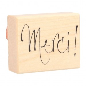 Stempel merci 45x56 mm - hout - Artemio