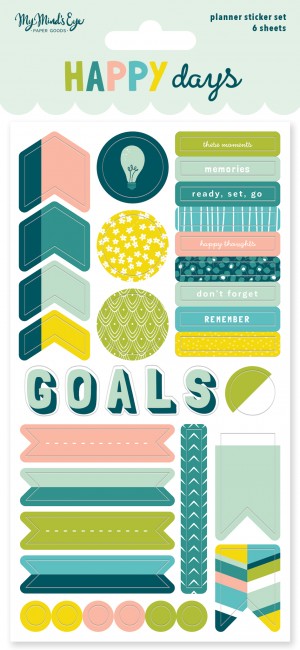 Stickers planner Happy days - My Mind's Eye