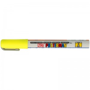 Stift waterproof posterman fluo geel - Zig
