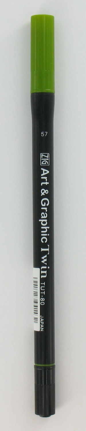 Stift olive green aquarel - Zig