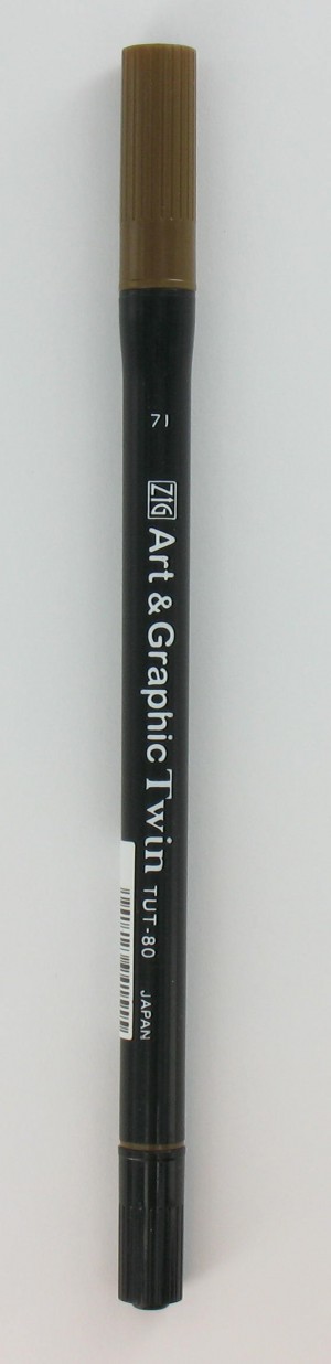 Stift mid brown aquarel - Zig