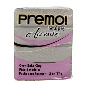 Premo accents silver - klei 57 gr - Sculpey