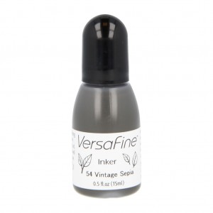 Vulling stempelkussen vintage sepia - 15 ml - Versafine Tsukineko
