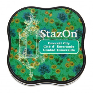 Stempelkussen midi Emerald city - Stazon Tsukineko