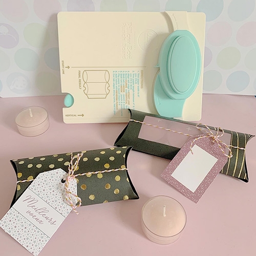 Comment utiliser la punch board pillow de We R Memory Keepers pour faire des boites cadeaux ?