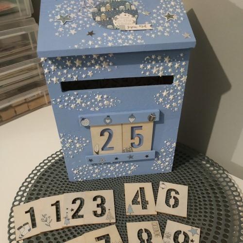 Diy ne Noël, personnaliser votre boite aux lettres afin de décompter les jours avant Noël