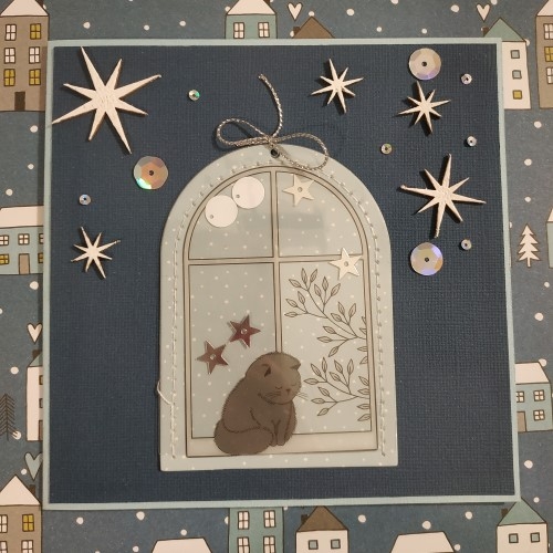 Diy scrap, cartes de Noël  sur base d'un kit étiquettes en papier.