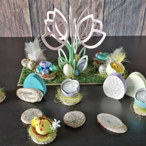 Centre de table home deco pour Pâques
