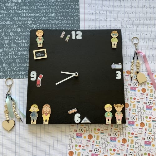 Transformez un châssis carré en bois en une horloge tableau noir! Joli projet pour nos maîtresses et maîtres d'écoles.