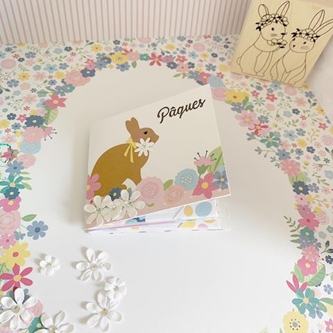 Mini-album de Pâques scrapbooking technique de pliage avec des papiers créatifs Artemio