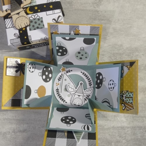 Diy calendrier de l'Avent en papier fait main, boites à explosion