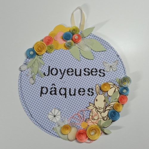Créez une couronne en papier de Pâques