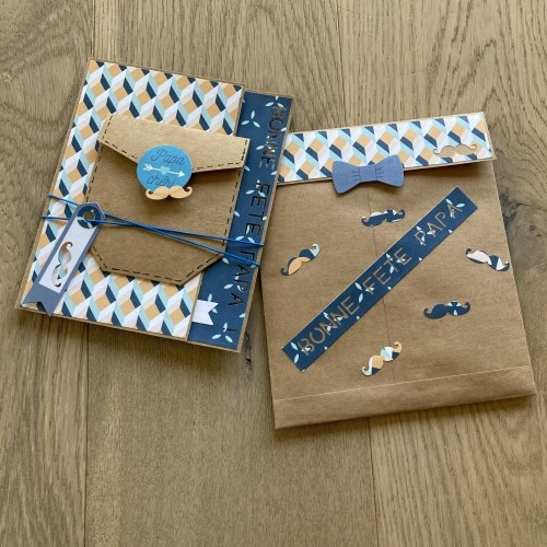 Une enveloppe faite main en kraft pour votre carte kraft